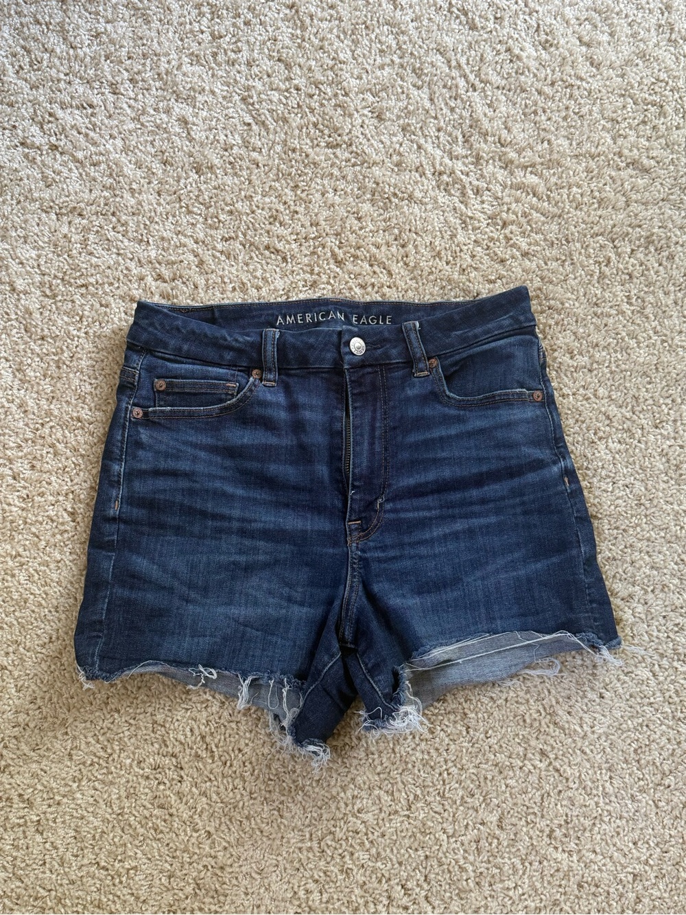 American Eagle Outfitters Dark Blue Denim Jean Shorts